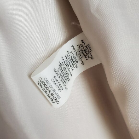 NEW Calvin Klein Womens Textured One-Button Blazer Jacket Sz 12 Neutral Tan Blk - Picture 12 of 16